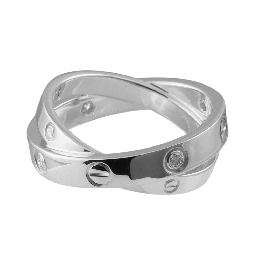 Cartier Be Love Ring 18K White Gold Diamond B4215700