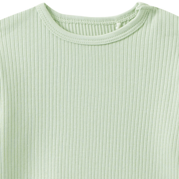 Topomini Pure Collection Newborn Langarmshirt mit Rippstruktur