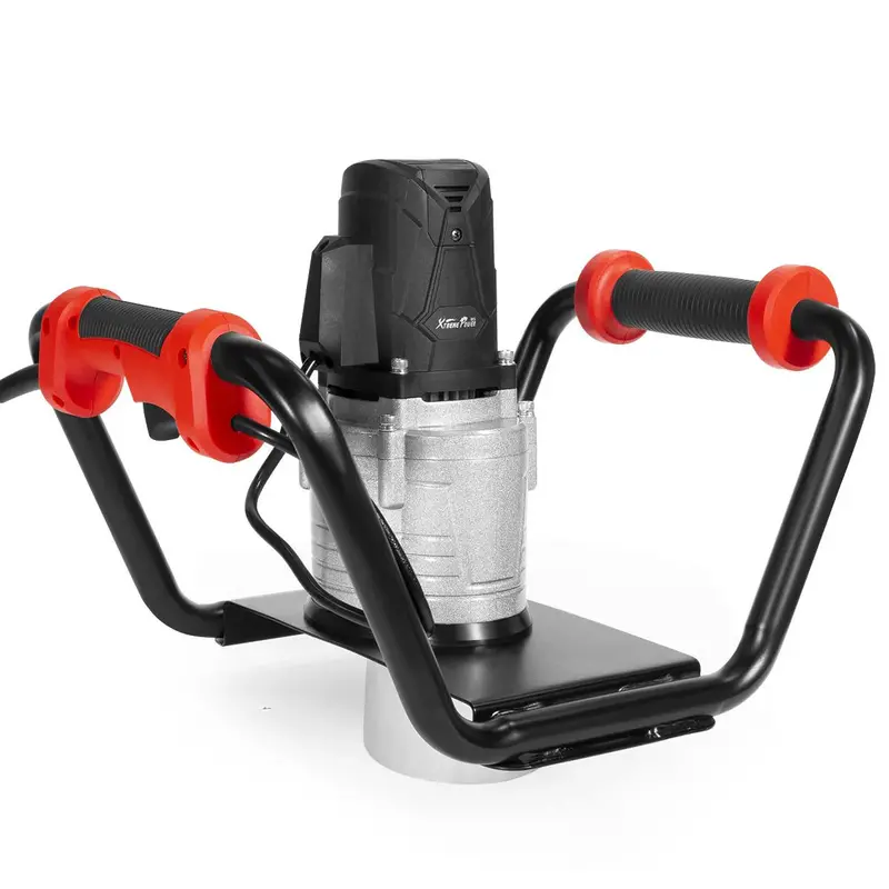 XtremepowerUS 1500W Anti-Vibration Post Hole Digger — 6″ Auger Bit, Safety Lock