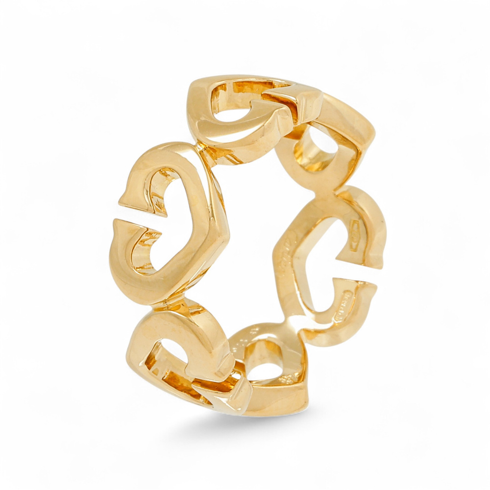 Cartier C Heart Ring 18K Yellow Gold B4041400