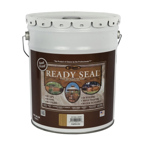 2026 Ready Seal 512 Stain and Sealer, Natural Cedar, 5 gal
