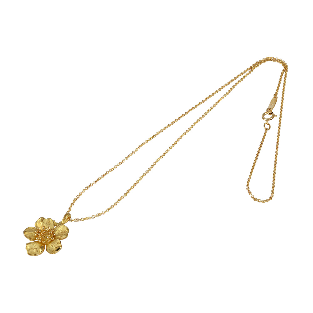 Tiffany & Co. Tiffany Flower Motif Necklace K18YG Yellow Gold