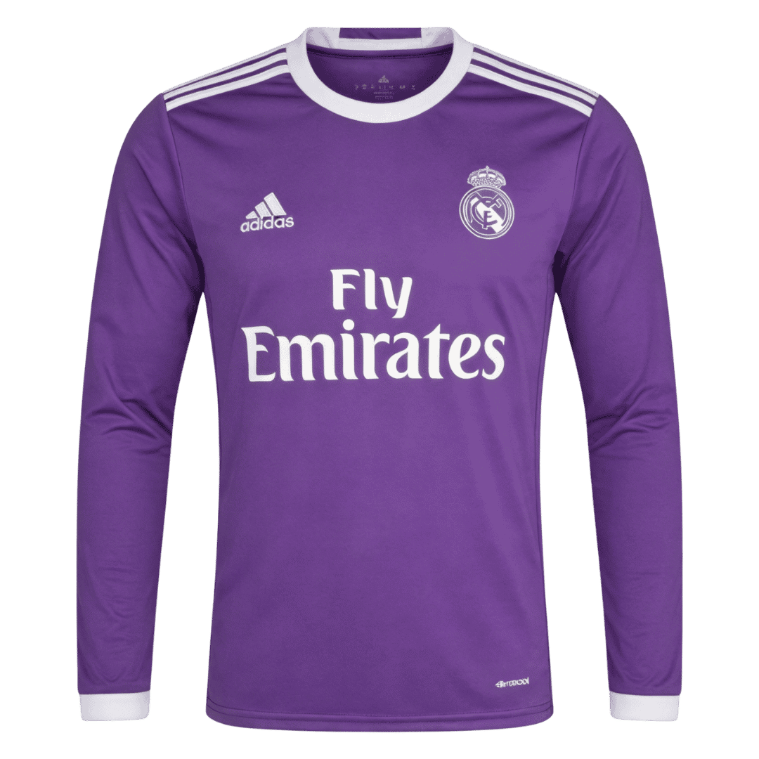 Retro Soccer Jersey Real Madrid Away Long Sleeve 2016/17