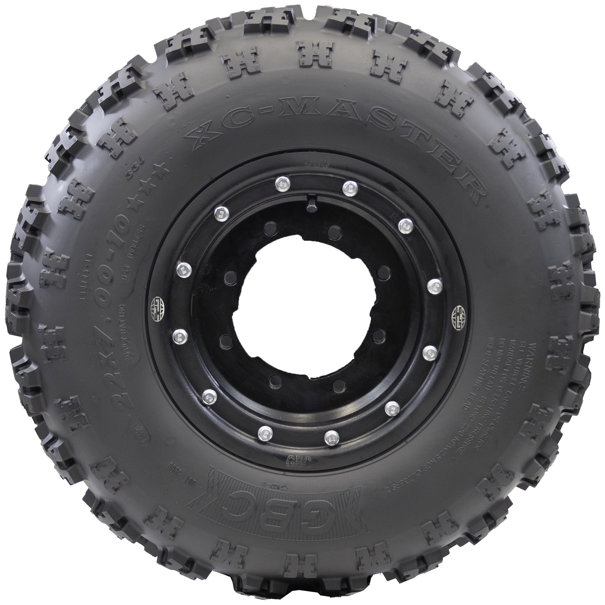 GBC XC-Master 21x7-10 6-Ply rated front ATV Tire, Cross-Country All-terrain, 1 tire, no wheel
