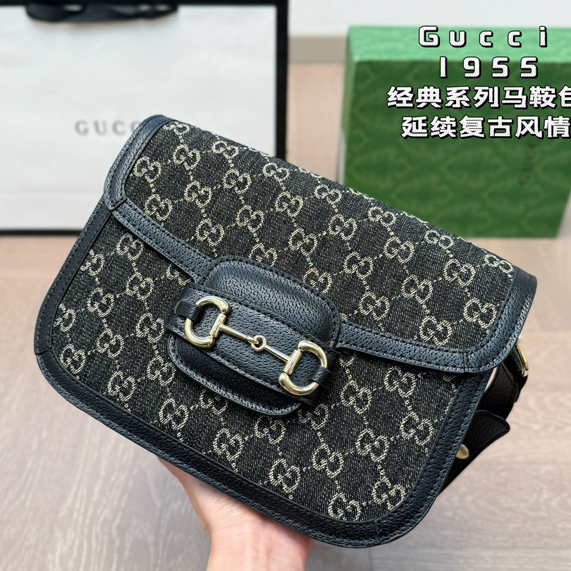 Gucci 1955 saddle shoulder bag - cnluxepick