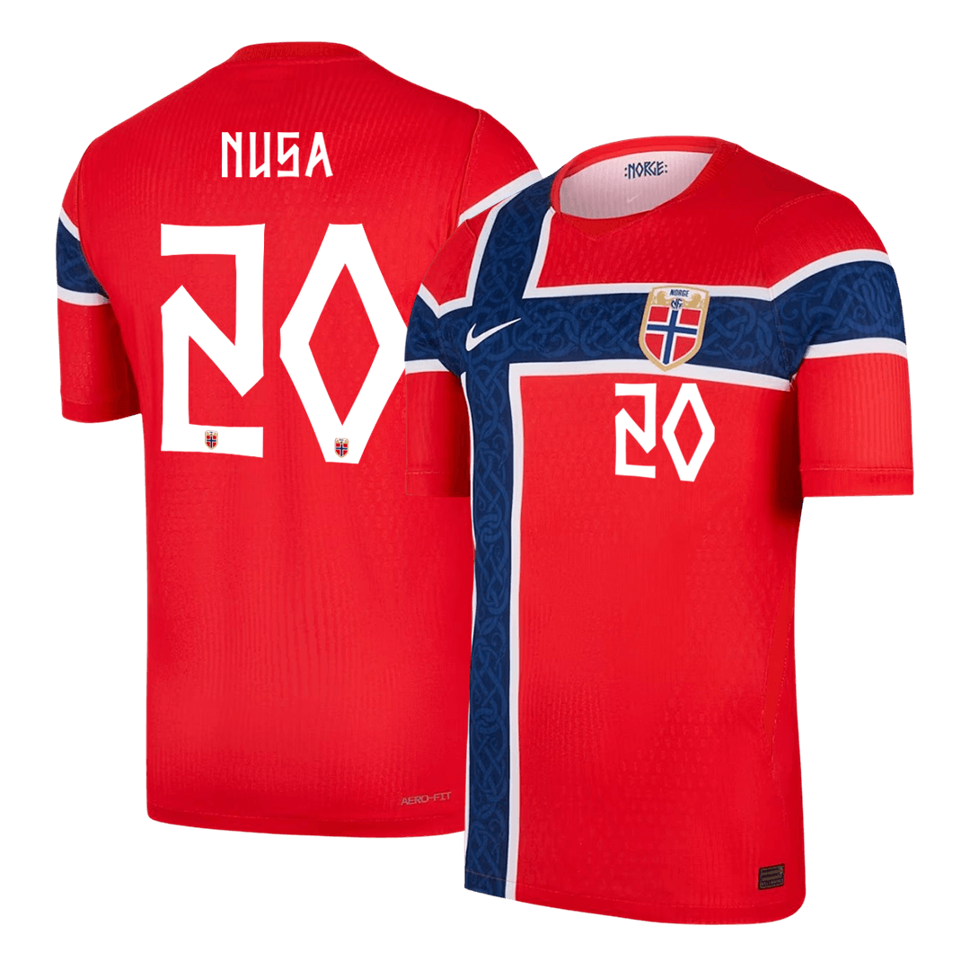 NUSA #20 Norway Home Player Version Jersey World Cup 2026
