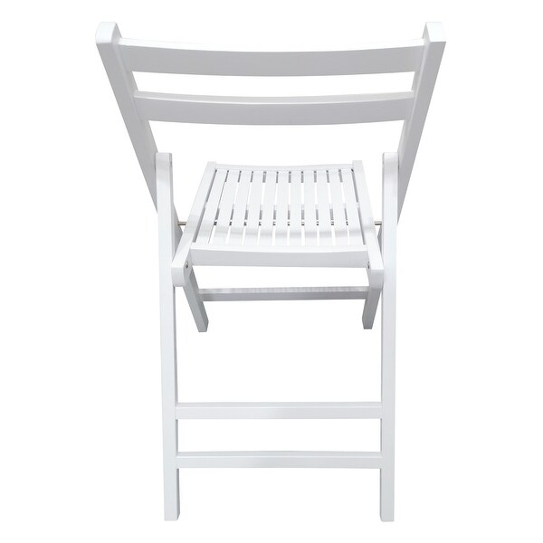 Furniture Slatted Wood Folding Special Event Chair ,Set of 4
