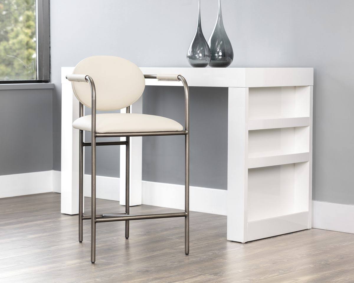 Sunpan Rylan Counter Stool - Dillon Cream