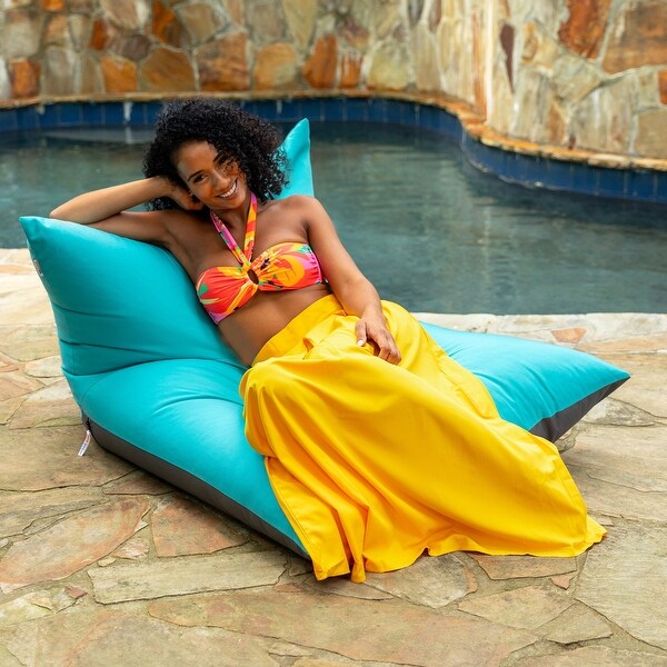 Deshi Sunbrella Patio Bean Bag Lounge Chair by Havenside Home