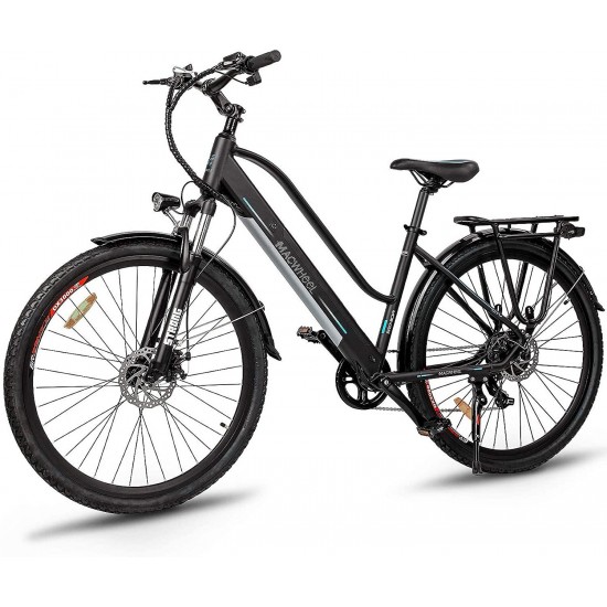 28″ Electric Bike, 350W Brushless Motor, 20-50Miles Average Range, Cruiser Electric Bike for Adults (Cruiser 550)