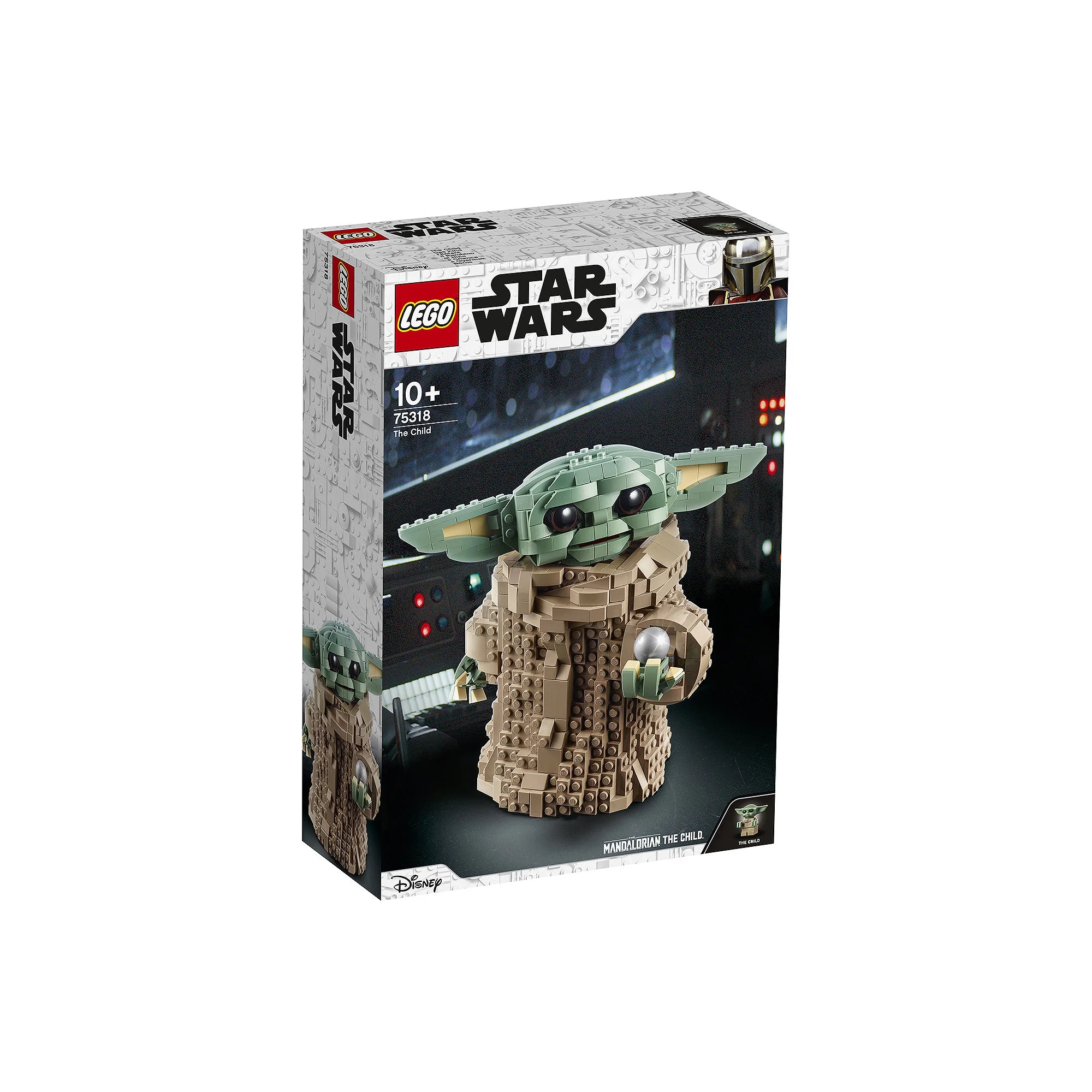 LEGO Star Wars: The Mandalorian The Child 75318 Baby Yoda Figure, Building Toy, Collectible Kids' Room Decoration, with Minifigure, Gift Idea