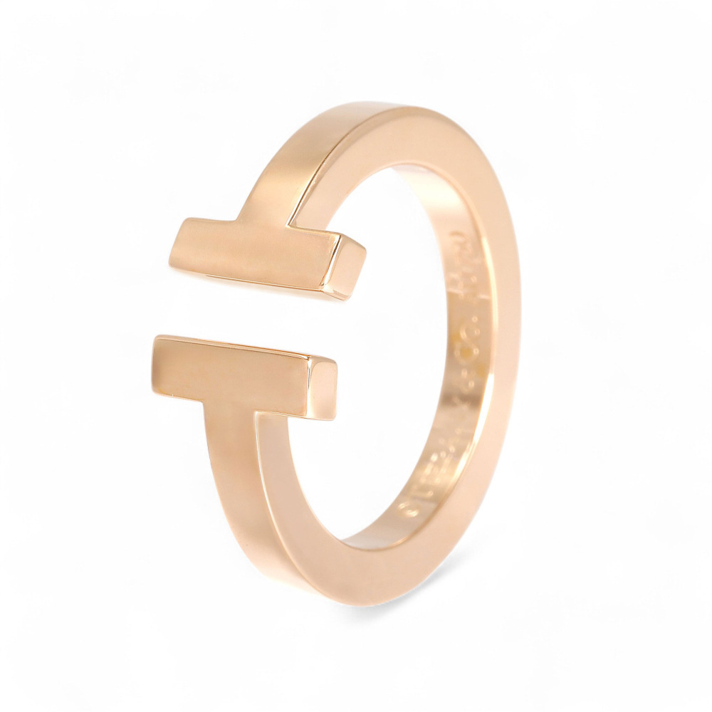 Tiffany & Co. Tiffany T Square Ring 18K Rose Gold 60147404