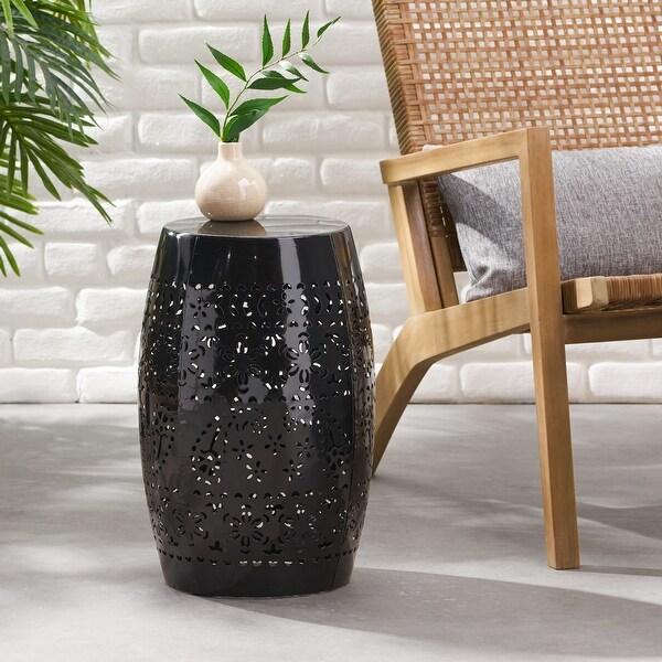 Lace Cut Design Metal Frame SIDE TABLE