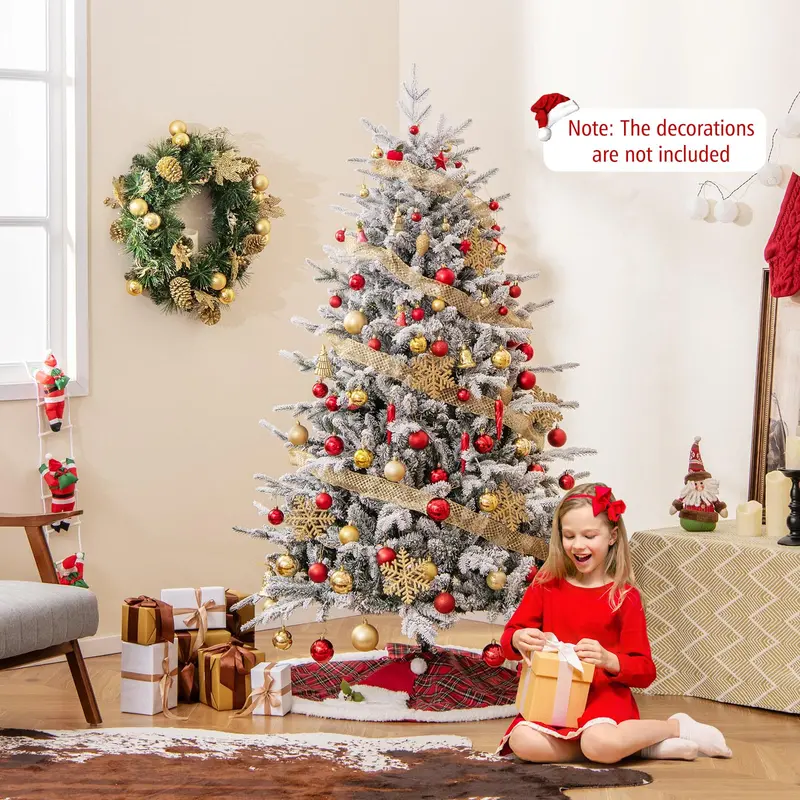 Slender Pencil-Style Artificial Christmas Tree – Available in 5ft, 6ft, and 7.5ft Heights
