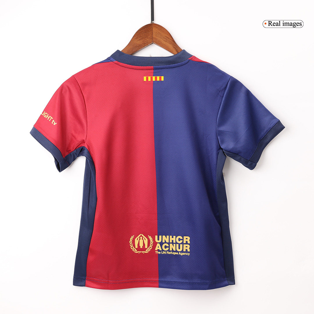 Barcelona Home Kids Soccer Jerseys Kit