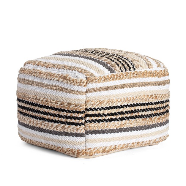 Arsenal Pouf Beige grayscale Anji Mountain
