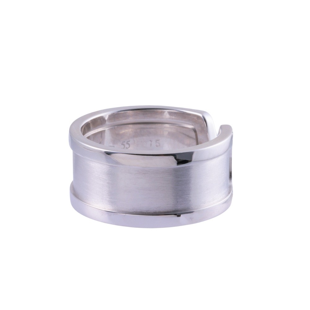 Cartier 2C Ring C Do 18K White Gold Diamond