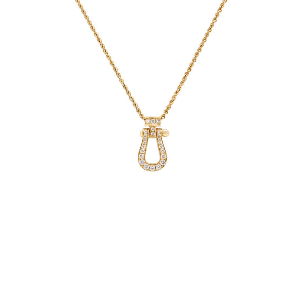 FRED Force 10 Mm Necklace 18K Yellow Gold Diamond 3B0201-7B0230