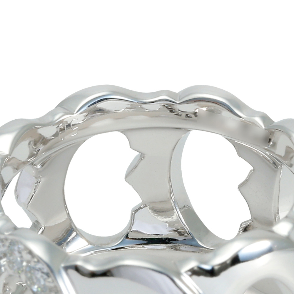 Cartier C Do 1 Motif Diamond Ring 18K White Gold