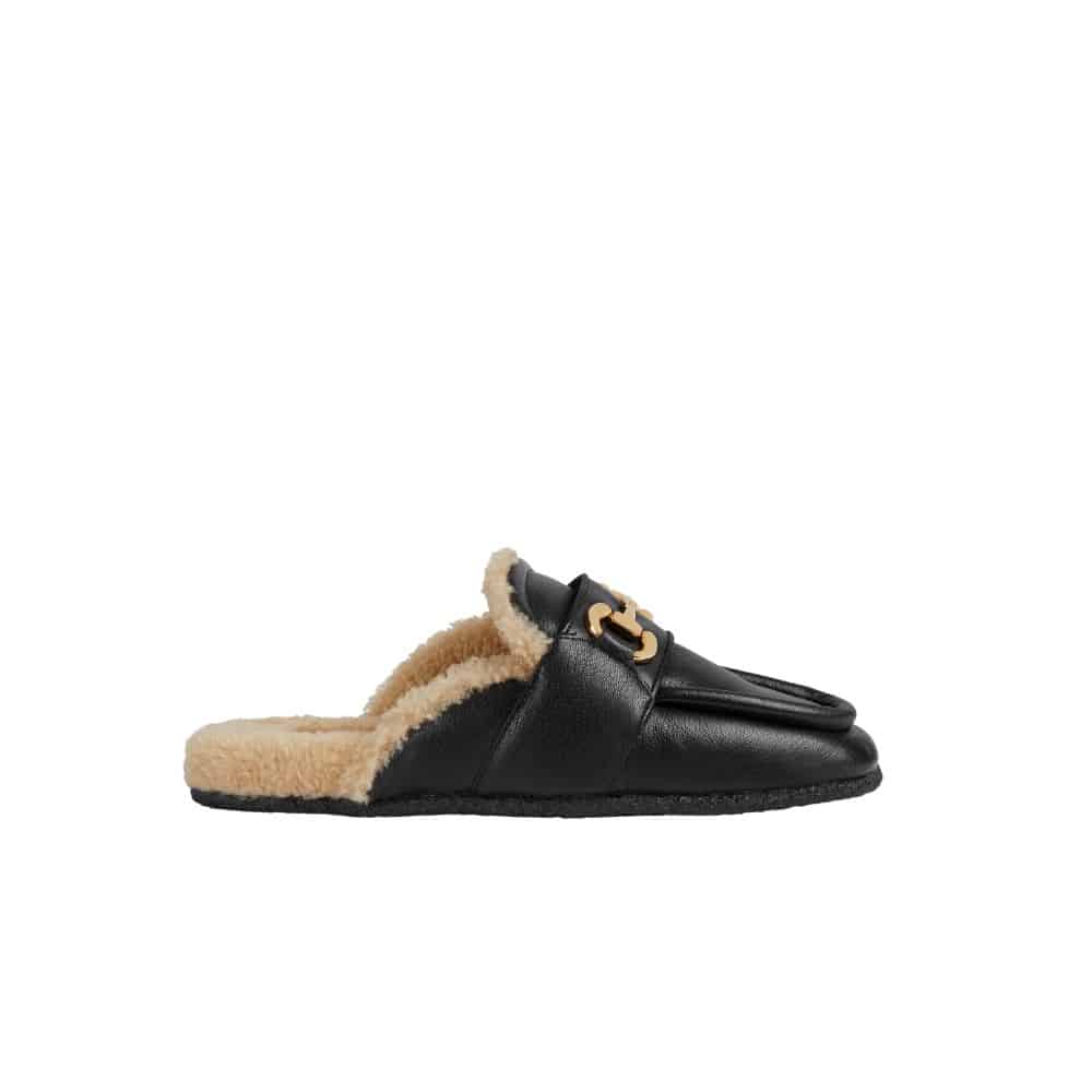 Gucci Women’S Mule With Horsebit Black 771061 Aacz3 1047