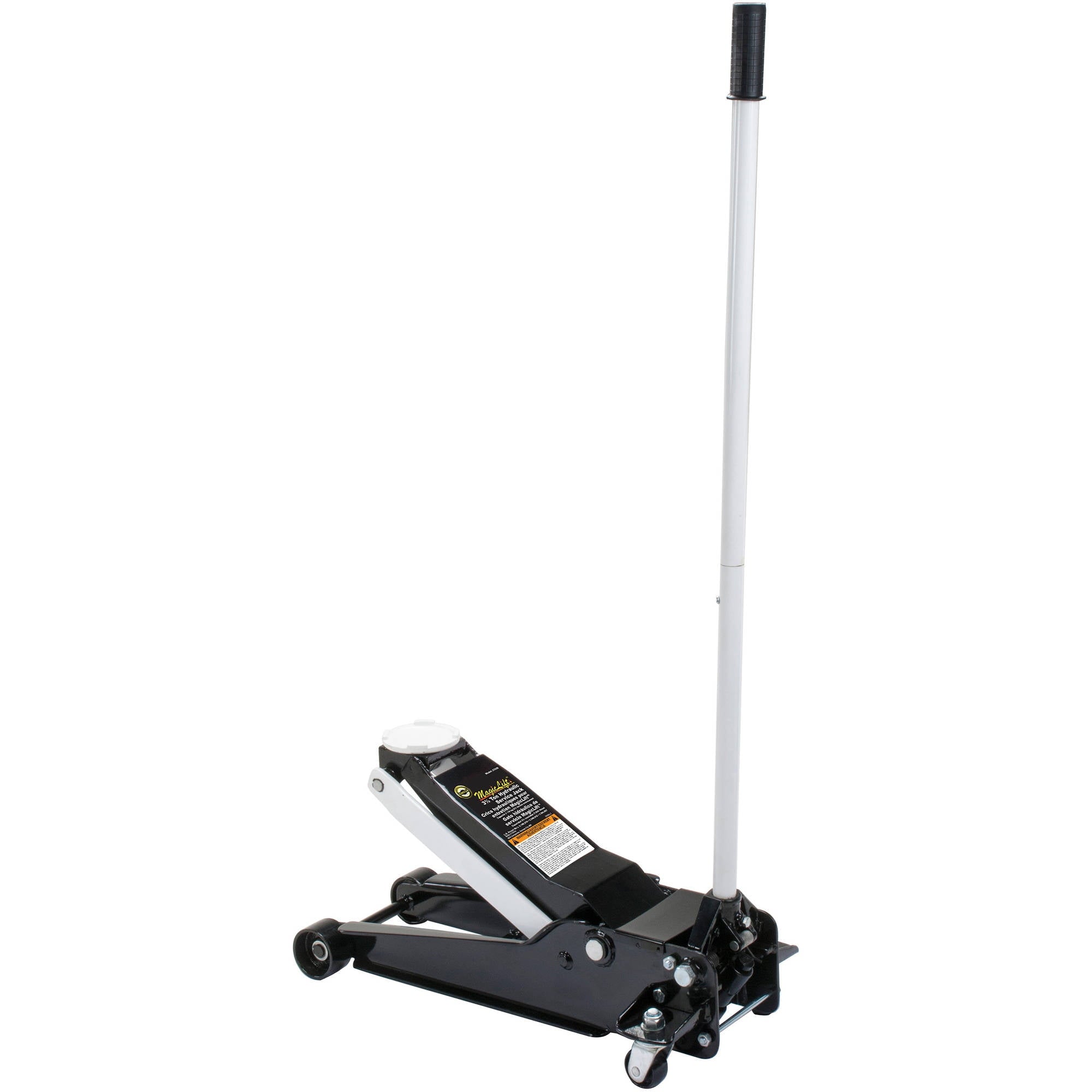 Omega 27035 Magic Lift Black/White Service Jack, 3.5 Ton Capacity