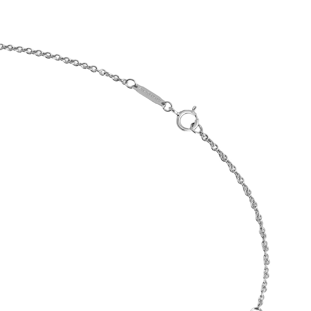 Tiffany & Co. Knot Necklace 18K White Gold Diamond 70300346
