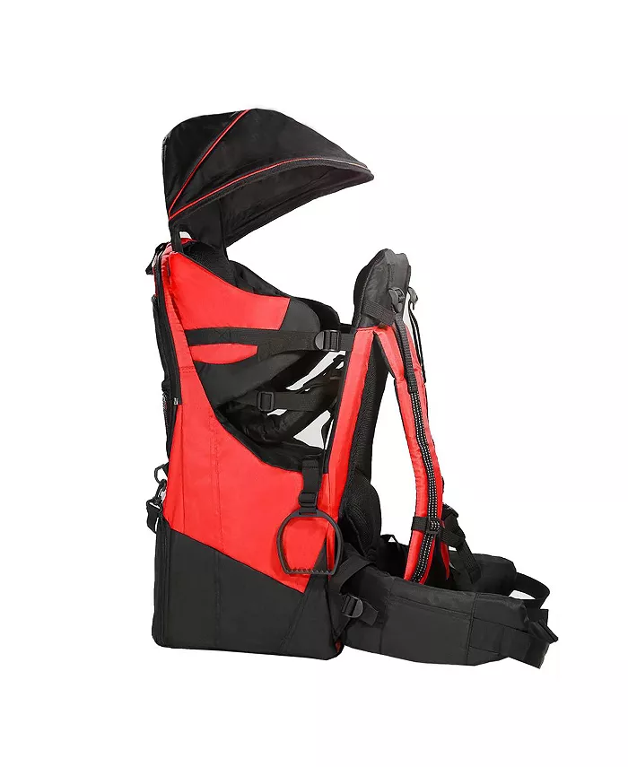 ClevrPlus Deluxe Outdoor Child Backpack Baby Carrier Light Outdoor Hiking, Red