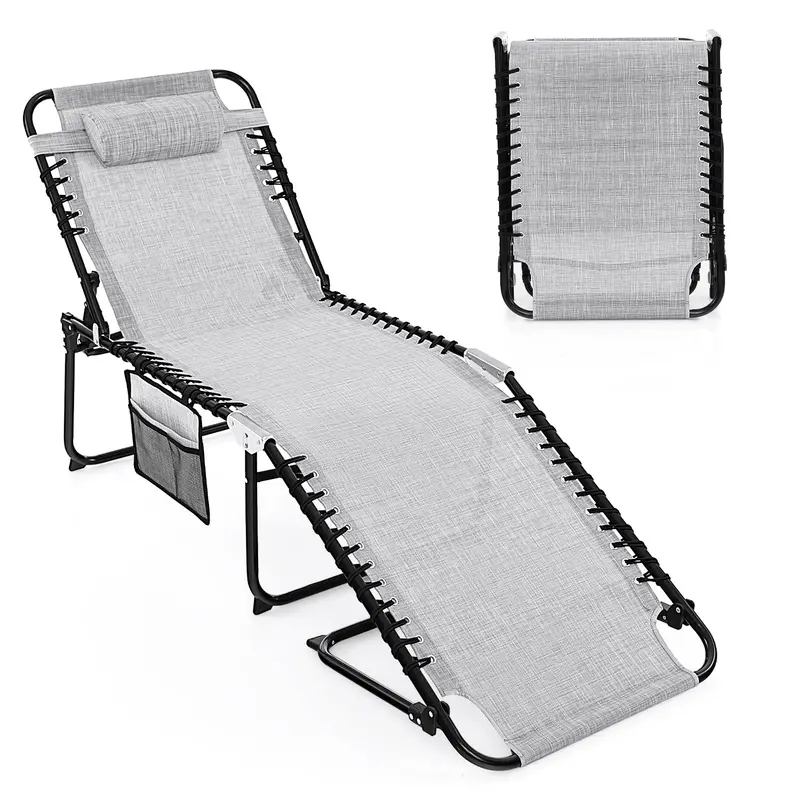 Versatile Adjustable Patio Recliner – Space-Saving Folding Lounge Chair