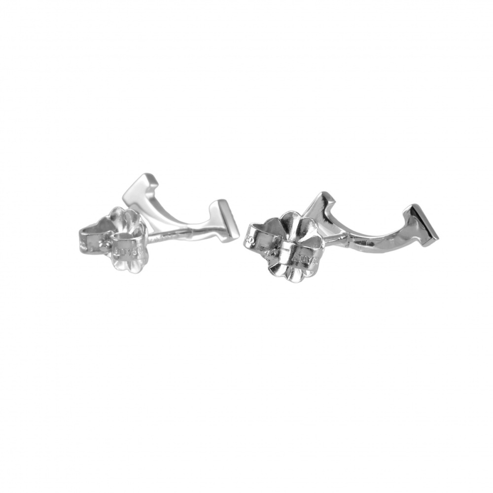 Tiffany & Co. Tiffany T Smile Earrings 18K White Gold 60150739