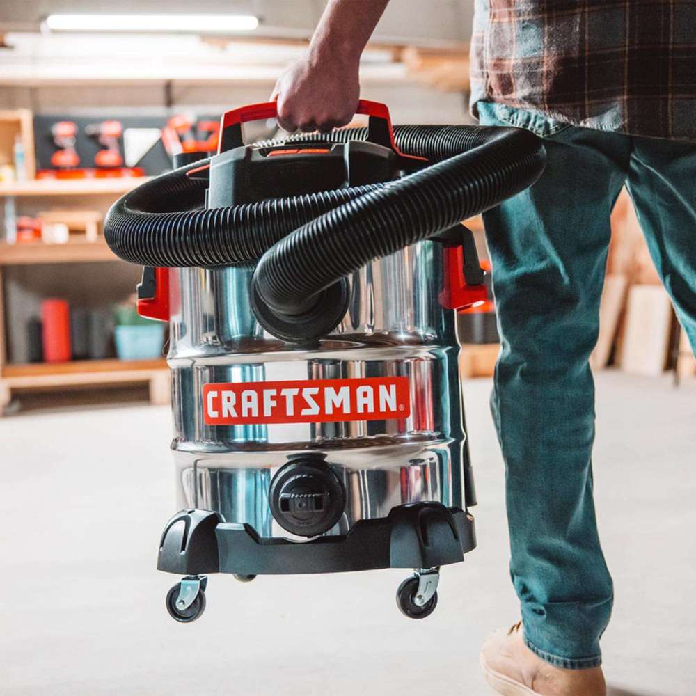 Craftsman Wet/Dry Vacuum 10 Gallon 120V 6HP Peak Stainless Steel