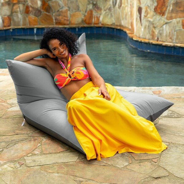 Deshi Sunbrella Patio Bean Bag Lounge Chair by Havenside Home