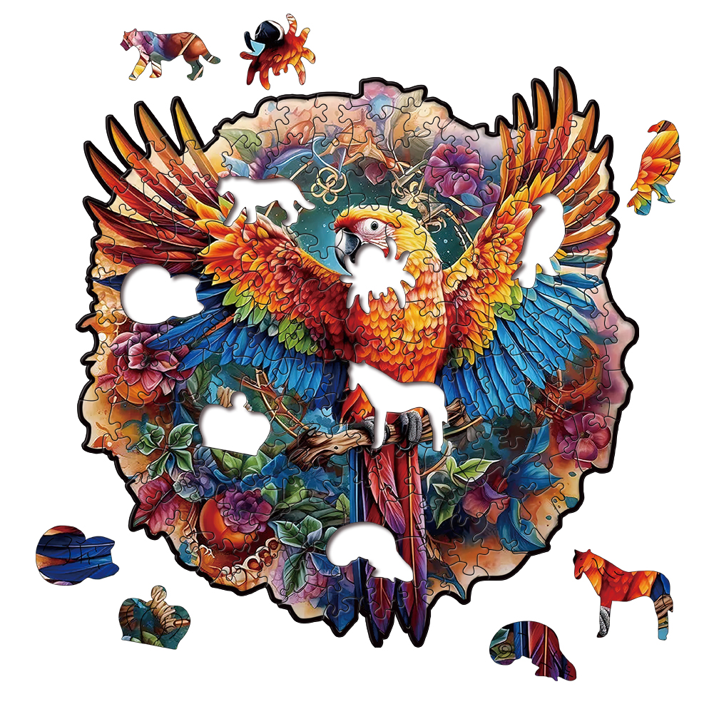Animal Wooden Puzzle-Lovely Bird