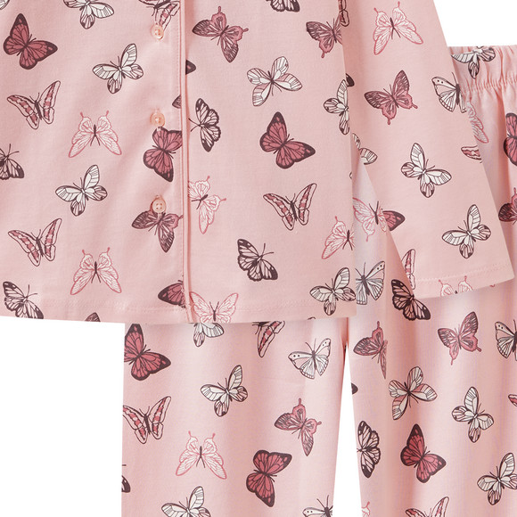 Topolino Mädchen Schlafanzug mit Schmetterling-Allover