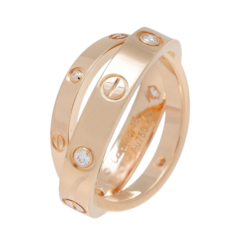 Cartier Be Love Ring 18K Rose Gold Diamond B4215600