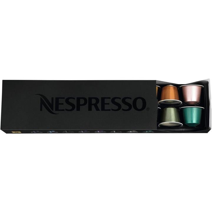 breville-nespresso-pixie-Single-Serve Espresso Machine in Electric Titanium and Milk in Black