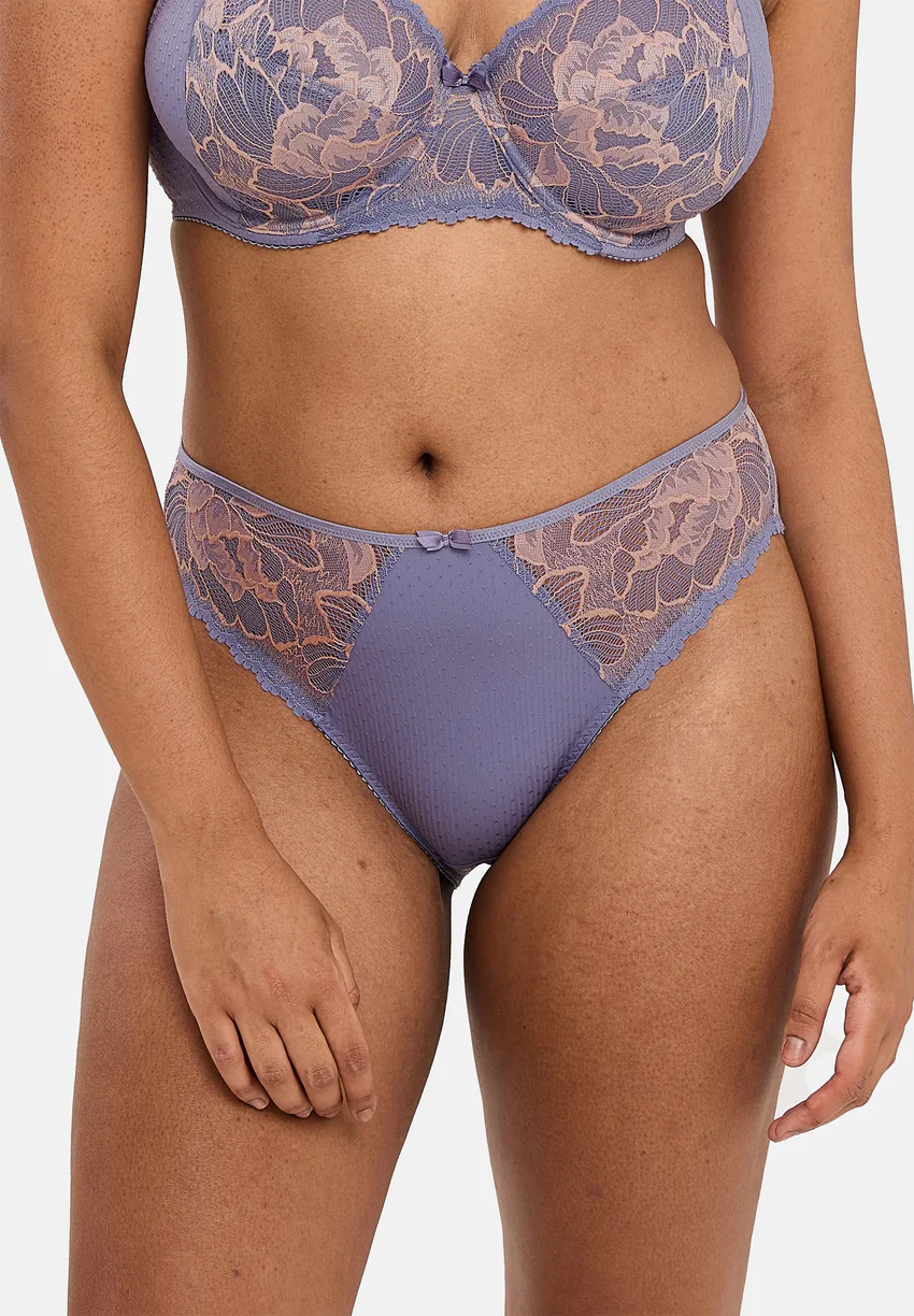 Slip Capucine Gris & Rose Pâle