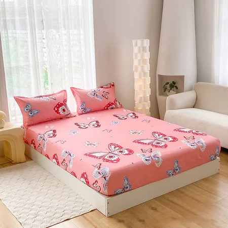 NEW Waterproof Mattress Protector Cotton Bedsheet Queen/King/Single Size Sarung Tilam Kalis Air