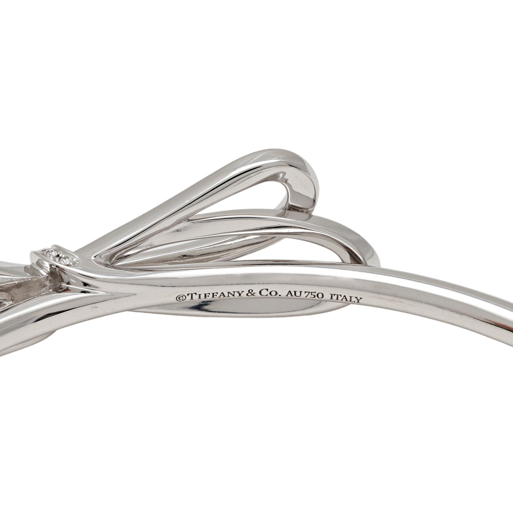 Tiffany & Co. Bow Bracelet 18K White Gold Diamond