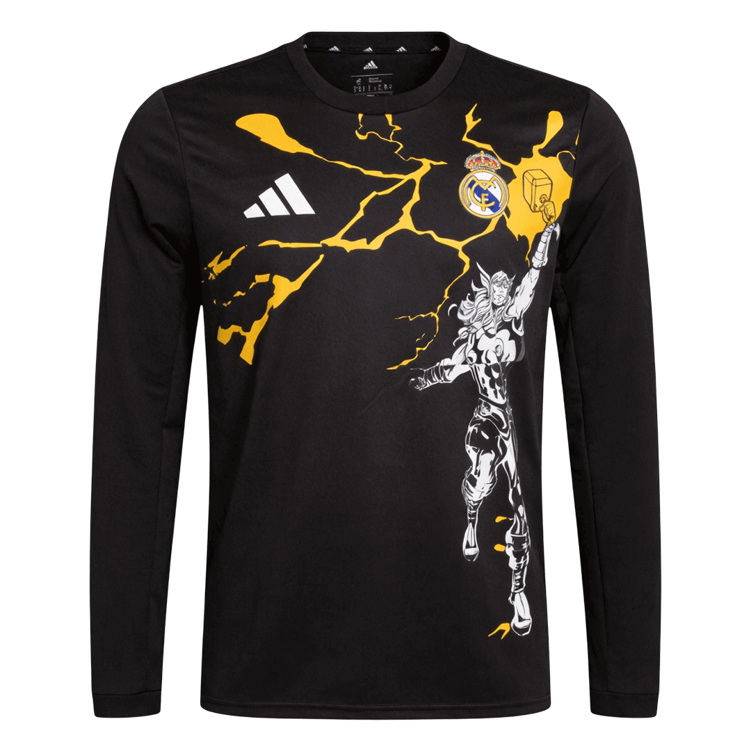 Real Madrid X Marvel Long Sleeve Jersey 25/26 Black