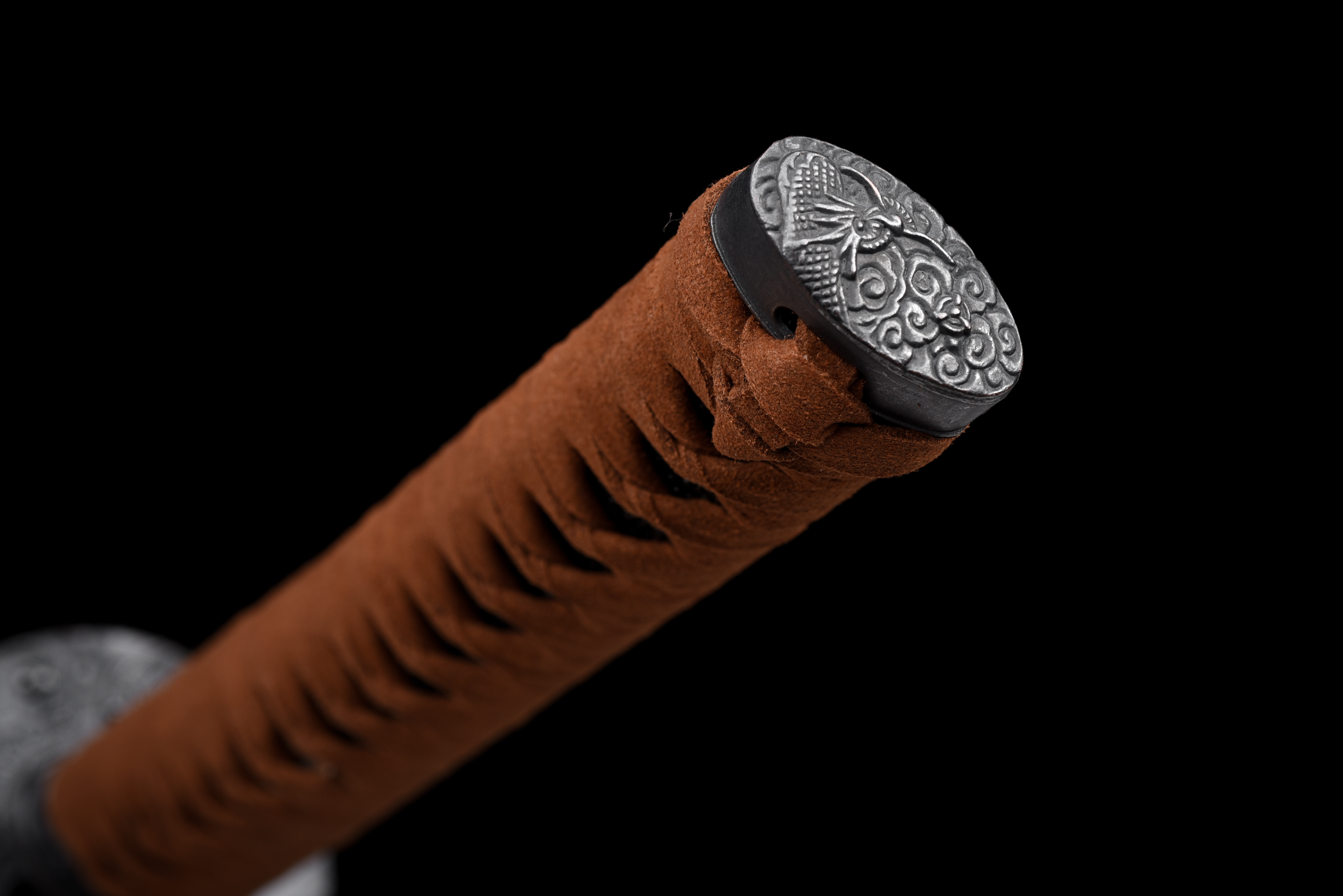 Black Wave Katana – Manganese Steel, Black Baked, Full Tang