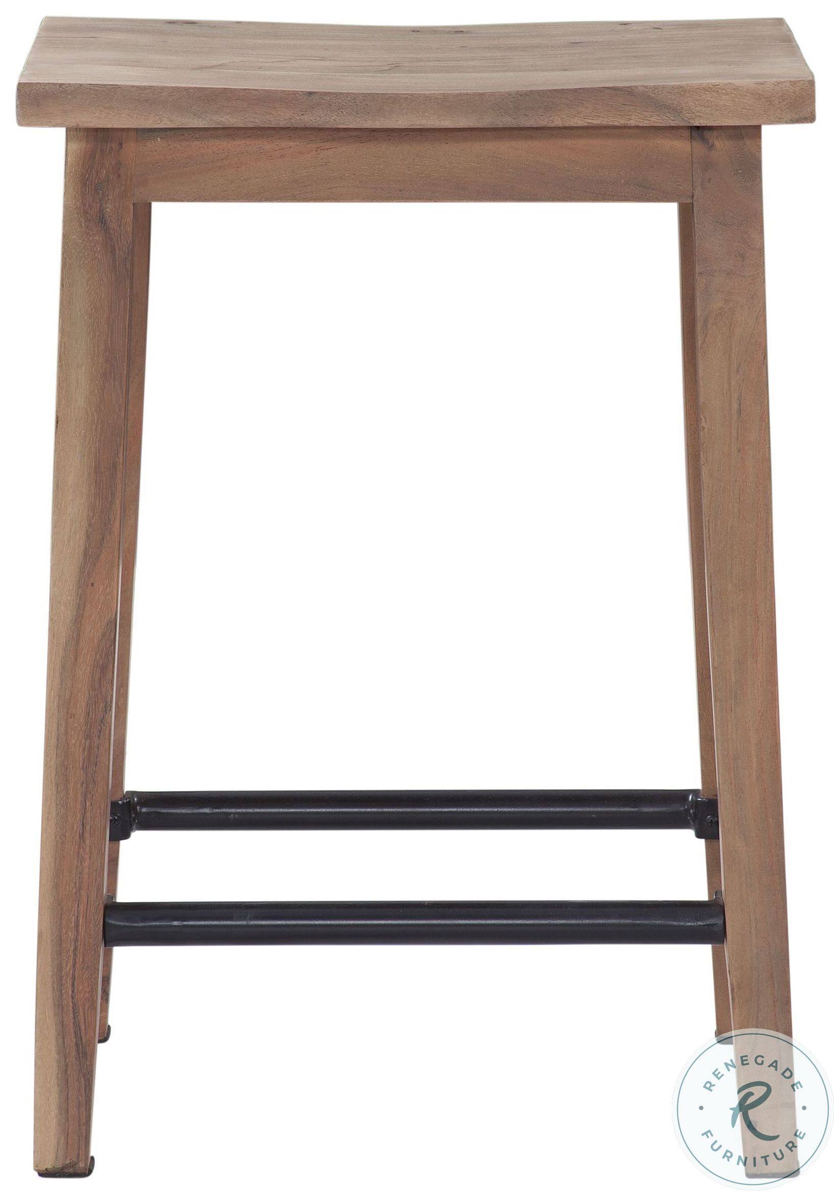 Steve Silver Tahoe Natural Backless Counter Height Stool