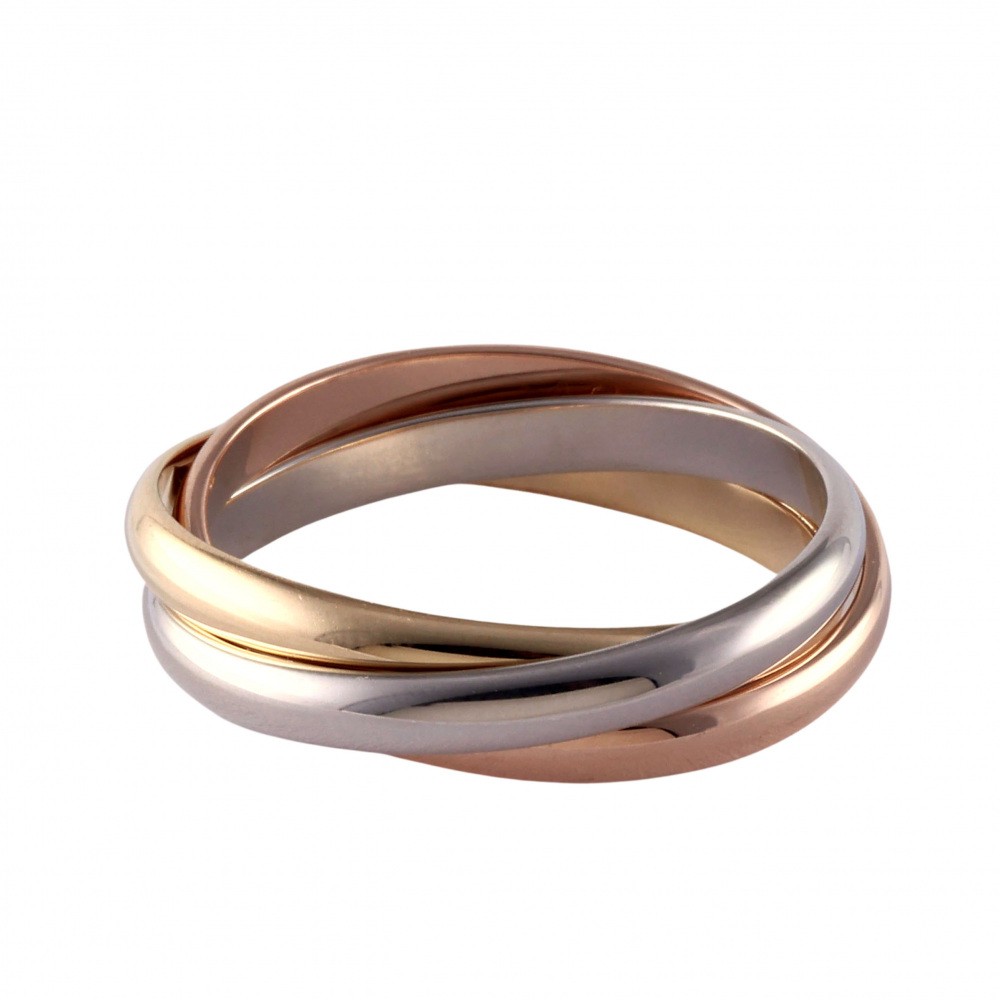 Cartier Trinity Ring Tri-Gold