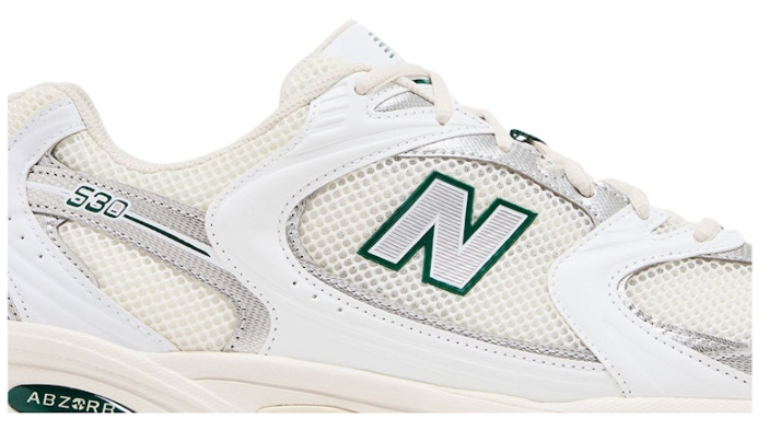 New Balance 530 Sea Salt Marsh Green MR530SX Casual Running Shoes
