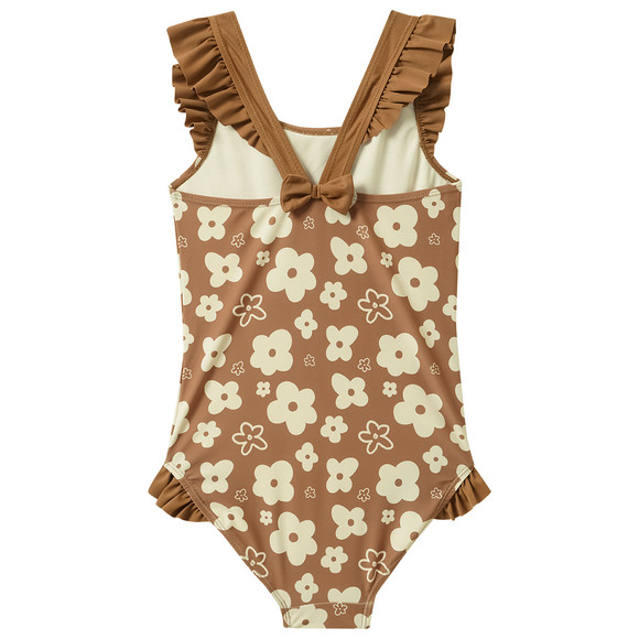 Famy Mädchen Badeanzug mit Blumen-Allover