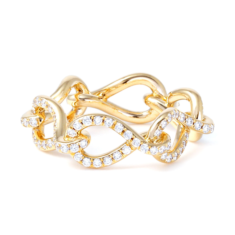Cartier Anfini Do Mayon Ring 18K Yellow Gold Diamond