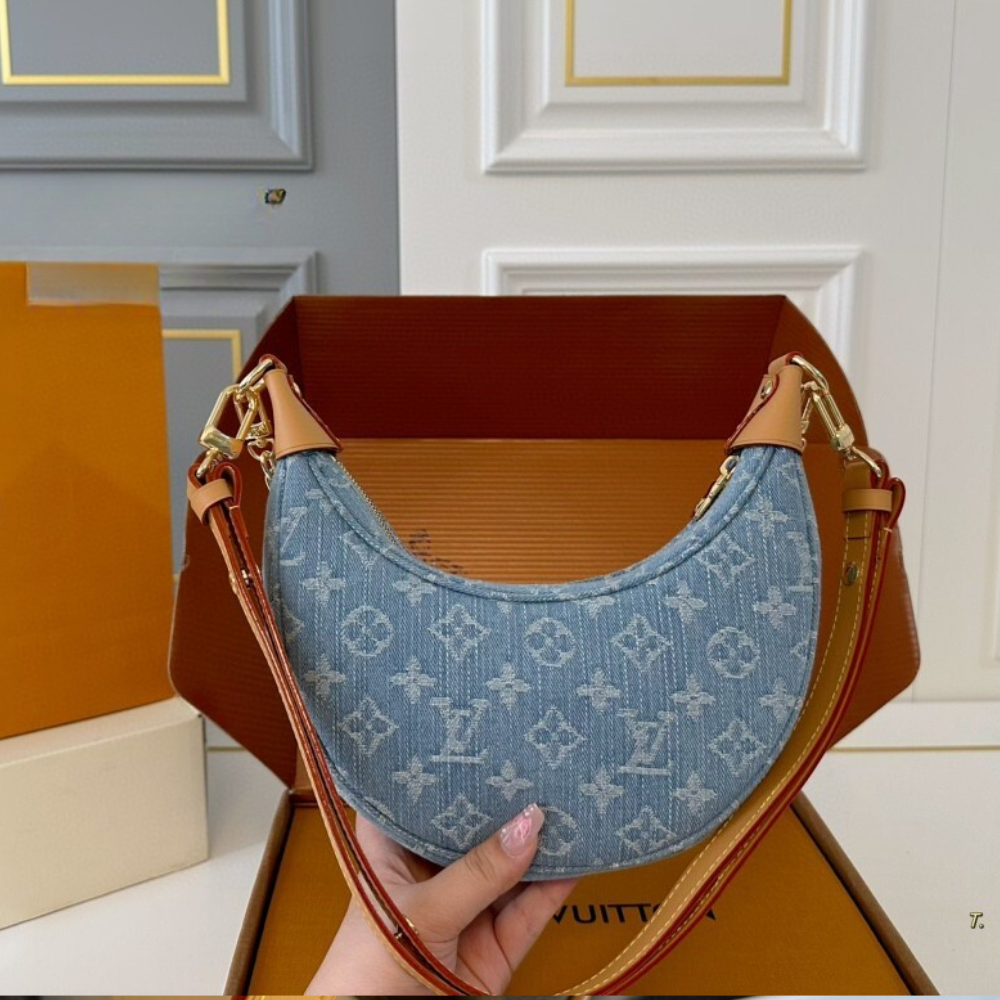 Louis Vuitton LV By The Pool Loop Denim Blue 9.1 Inches M24846