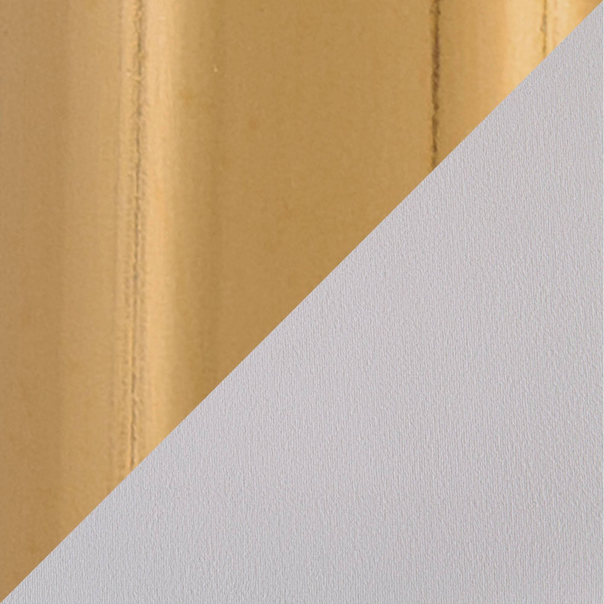LumiSource Casper Fixed-Height Counter Stool - Set of 2, Gold Metal, Cream Velvet
