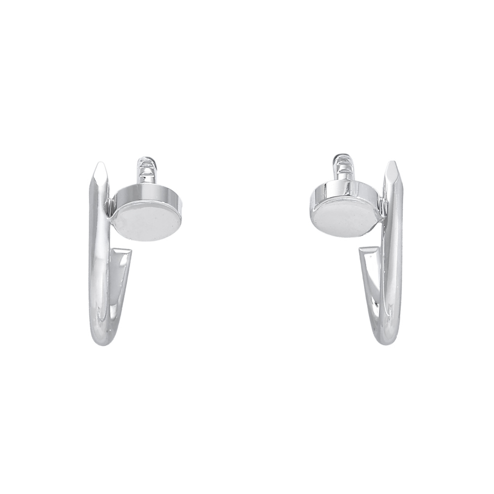 Cartier Juste un Clou Earrings 18K White Gold B8301236