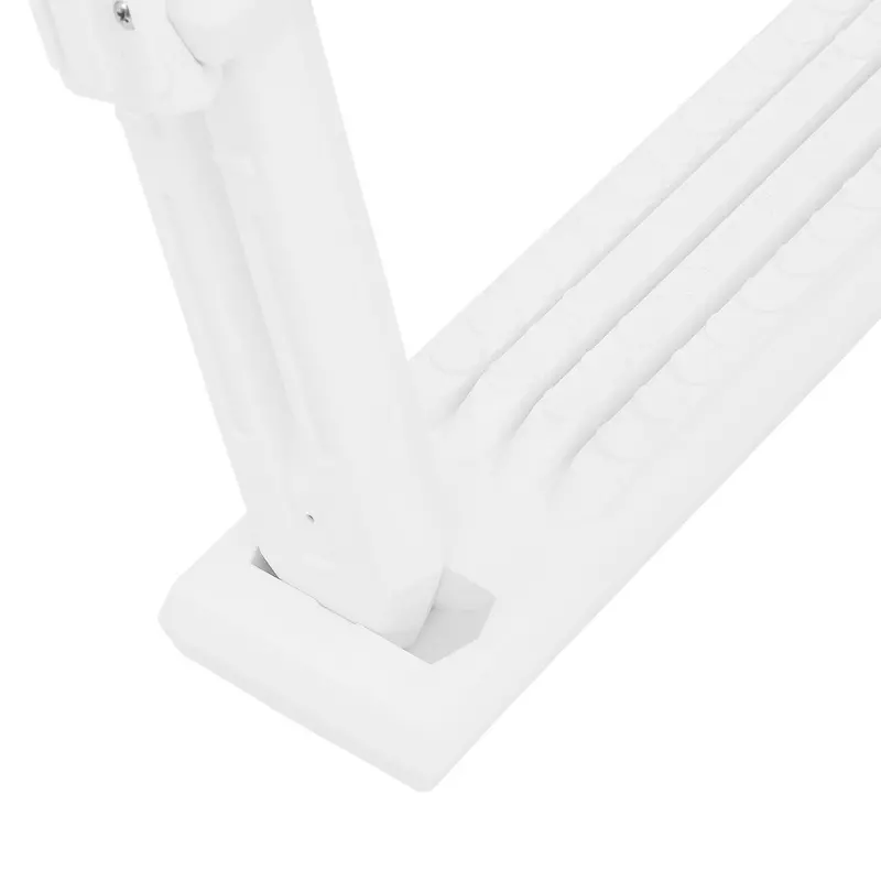 XtremepowerUS Adjustable Above-Ground Pool Ladder – White, Fits 48″–52″ Walls, Non-Slip Steps & Reinforced Handrails