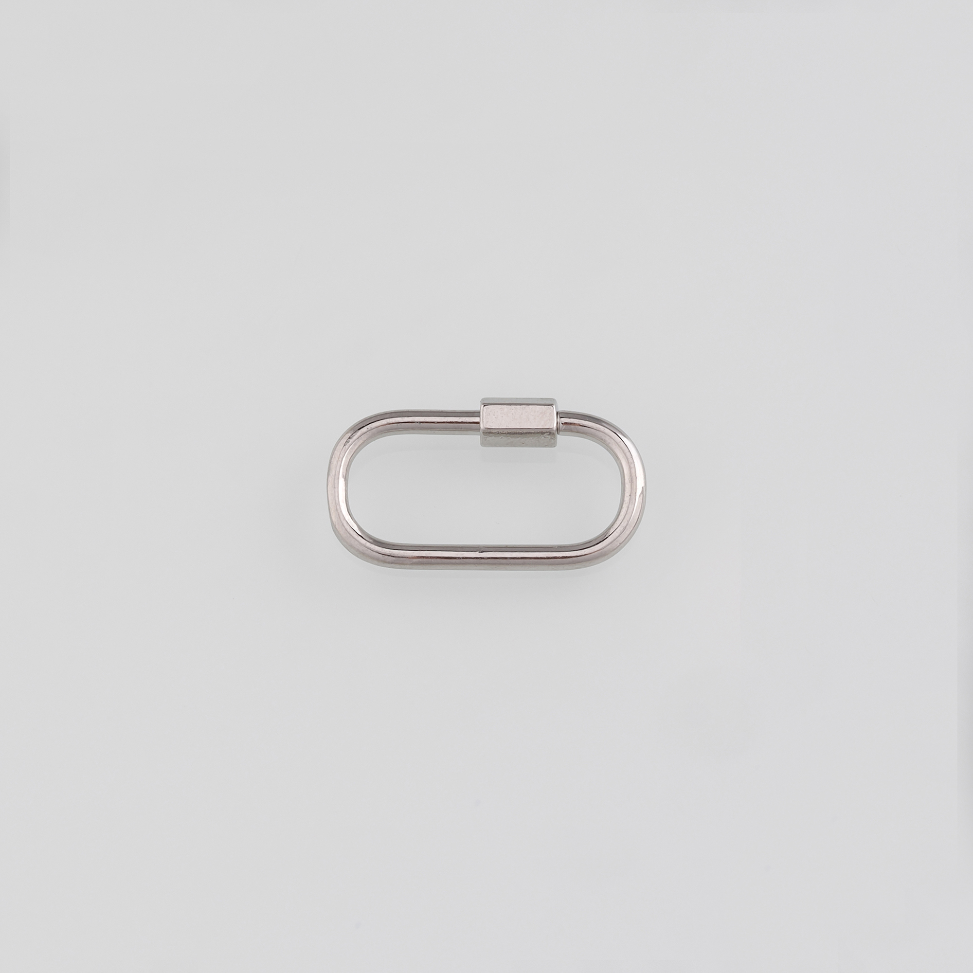 18K Gold Filled Oval Carabiner Clips,Dainty Oval Screw Clasp Lock for DIY Jewelry Finding Necklace Bracelet